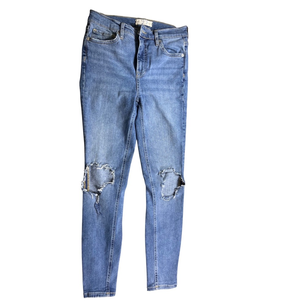 We The Free Free People Jeans Women's 27 Distressed Skinny Light Wash Denim